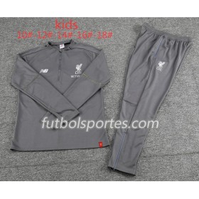 Liverpool Niño Sudadera de Entrenamiento Trajes Gris 2018/2019